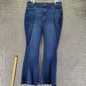Sonoma Jeans Womens 16 Blue Flare Stretch Denim